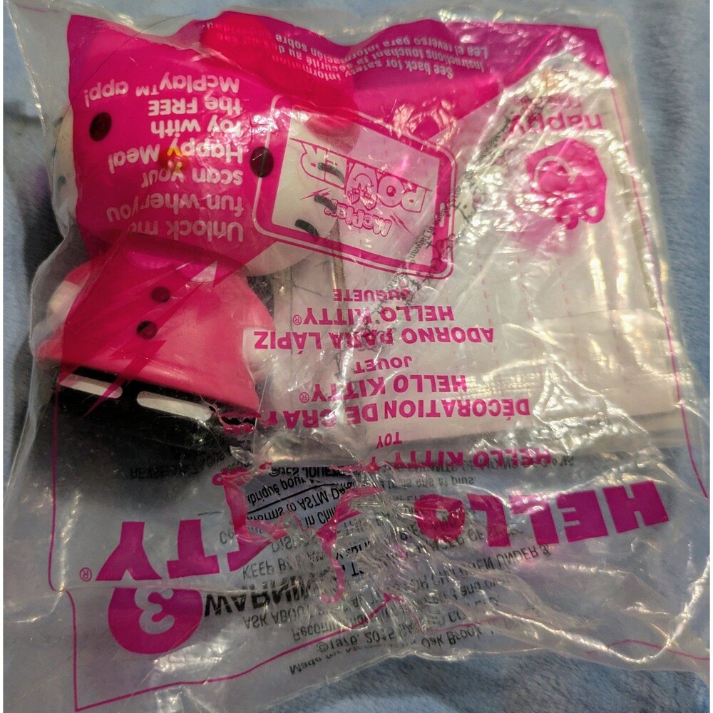 2015 Hello Kitty McDonald’s Happy Meal Toy #3 Sealed Pencil Topper Crayon